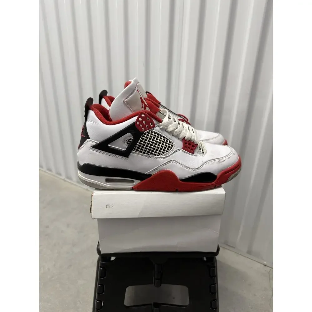 Nike Air Jordan 4 Fire Red White Black Size 8.5 Men's - DC7770-160 Retro OG